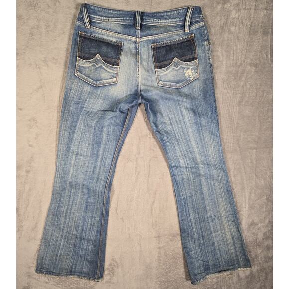 Diesel Zathan Vintage Made in Italy Regular-Bootcut Blue Jeans Mens Size W33 L30 - Picture 4 of 4